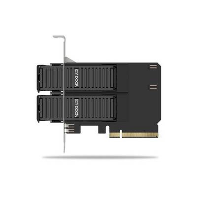 [4713227446280] MB312M4P-B 2x M.2 NVMe to PCIe 4.0 x8 card bifurcation w/ trays