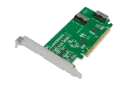 MB308A5 PCIe 5.0 x16 NVMe Host Adapter Card with 2 × MCIO 8i (SFF-TA-1016) & Redriver (PCIe Bifurcation Required)